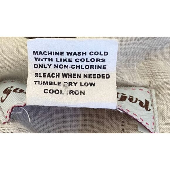 Something Girl Women's Mini Dress Brown w/ White Polka Dots Med Made in USA - Picture 4 of 4